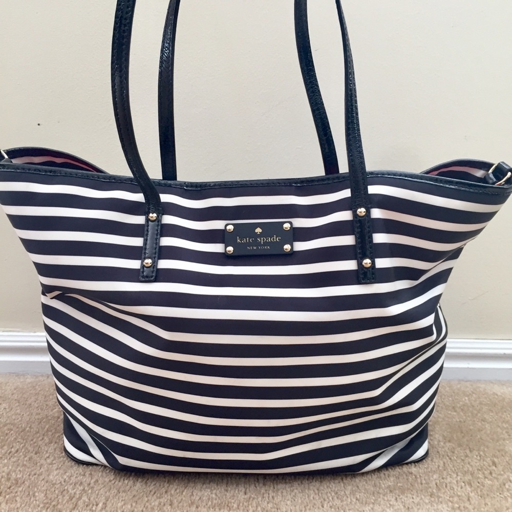 Striped Kate Spade Diaper Baby Bag